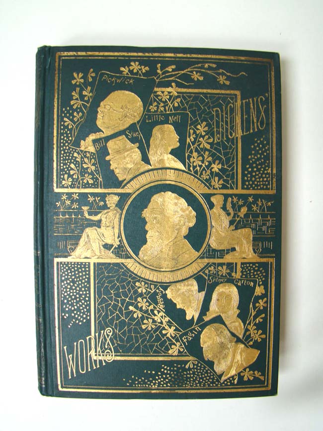 A Six Volume Set of 'The Works of Charles Dickins' published by PF Collier, New York, circa 1875